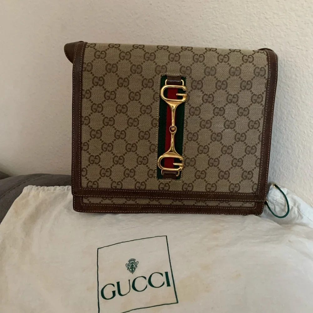 Rare !!! 🔥🔥 Gucci Horsebit Monogram GG shoulder bag - Picture 15 of 15